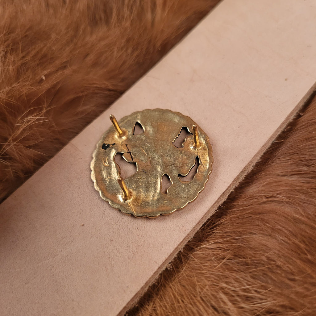 Viking Gokstad Belt Fitting with Rider, Bronze, for 4 cm Straps - Replica