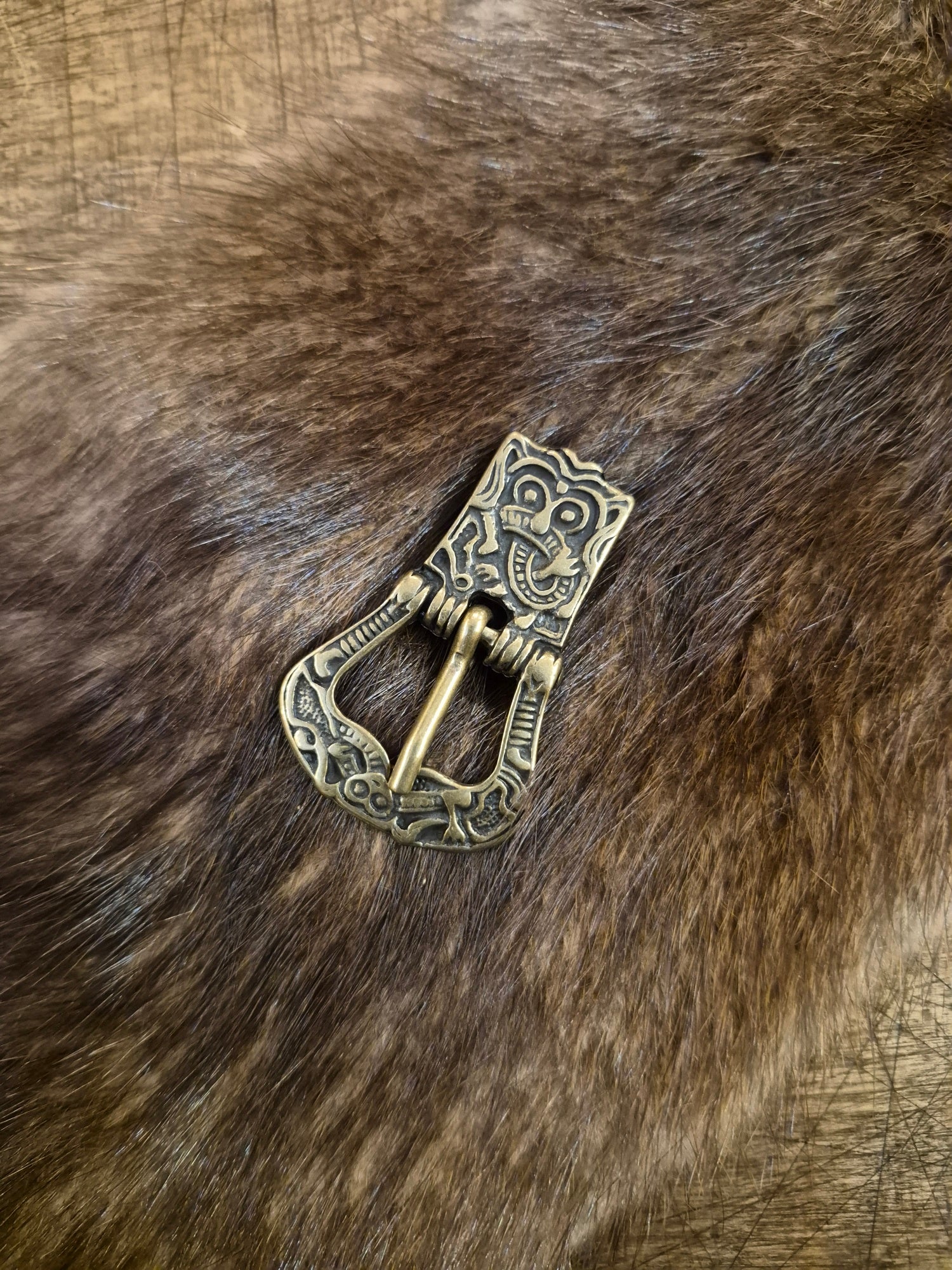 Wikinger Gürtelschnalle Birka für 2 cm Ledergürtel