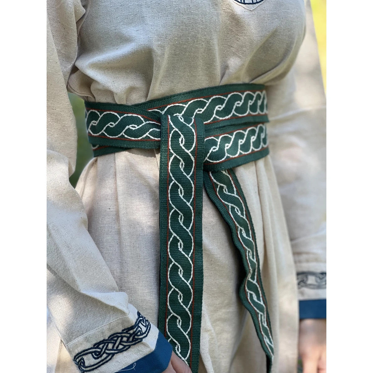 Viking belt with cotton embroidery