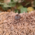 Wikinger Haar & Schmuckperle Flechtmuster aus Silber