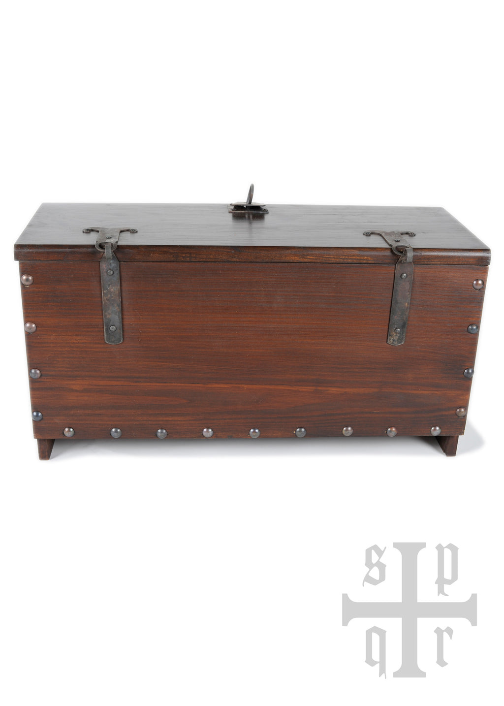 Wikinger Holztruhe Midgardschlange 66 x 25 x 35 cm