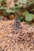 Wikinger Haarperle Spirale aus Silber