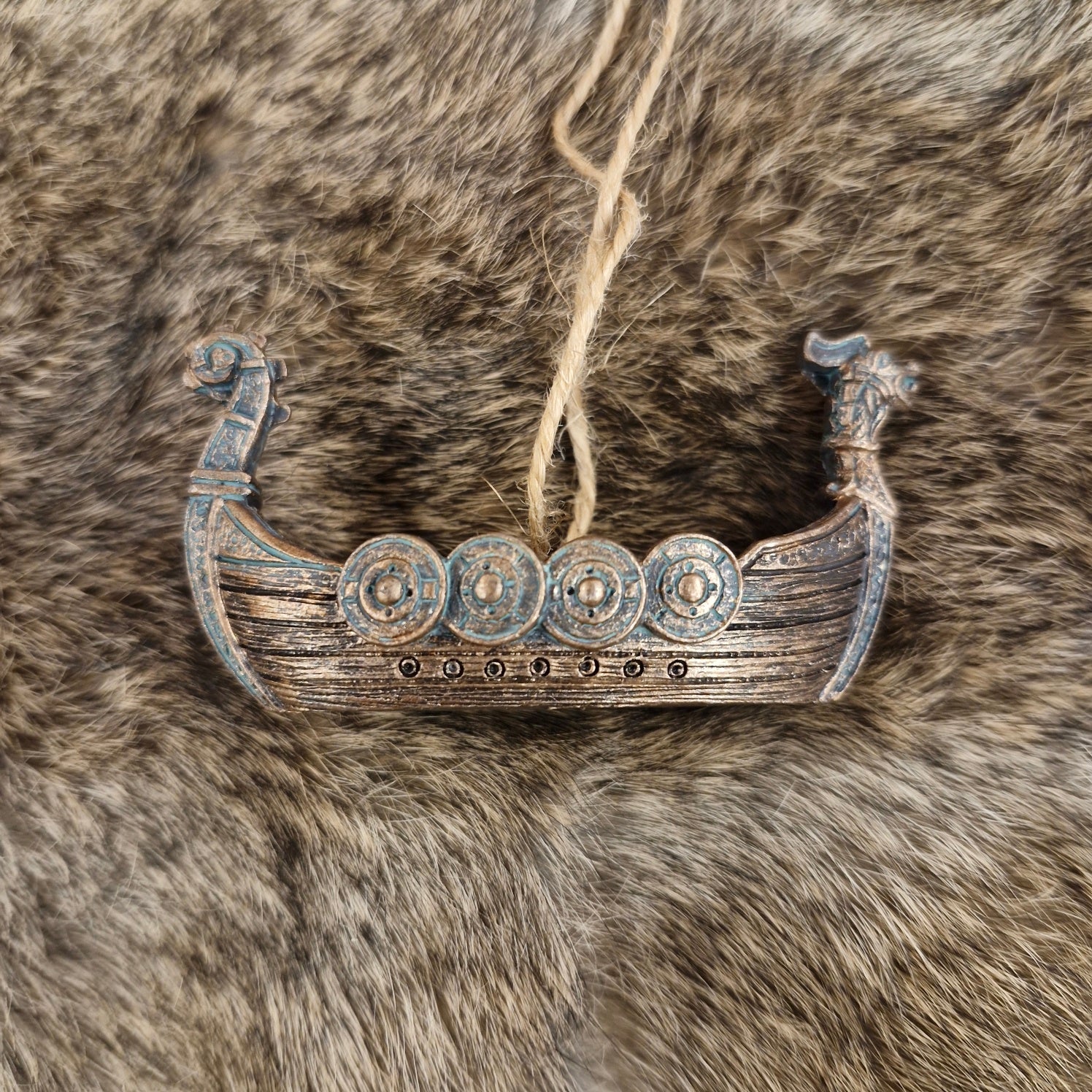 Viking Christmas Tree Ornaments Set of 6 - Hand-Painted