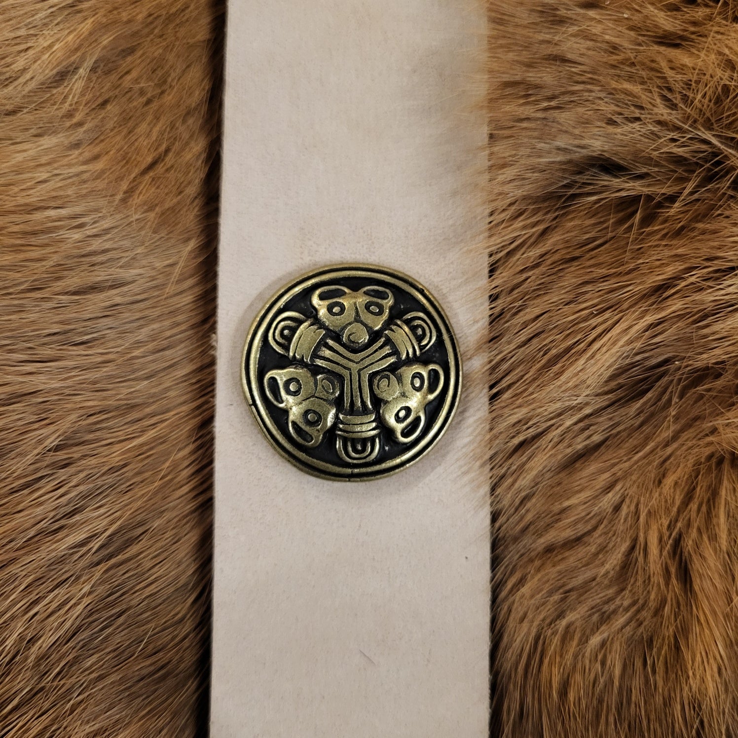 Viking Ornamental Rivet Birka in Borre Style for 3 cm Straps