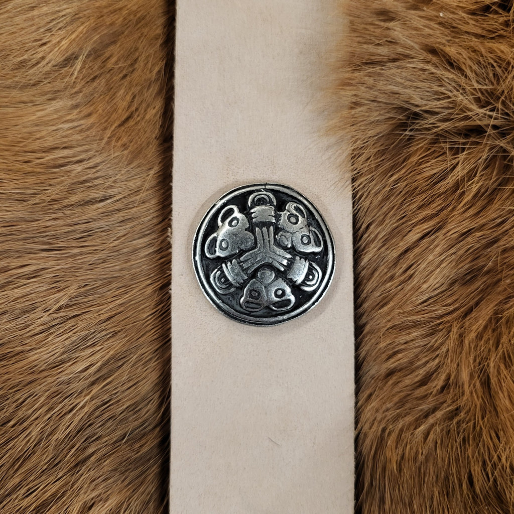 Viking Ornamental Rivet Birka in Borre Style for 3 cm Straps