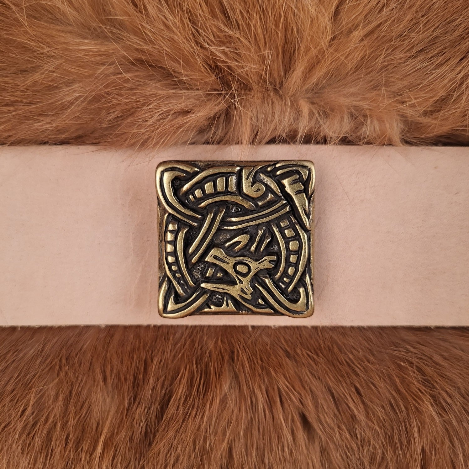Viking Decorative Rivet Dragon in Jelling Style for 4 cm Straps