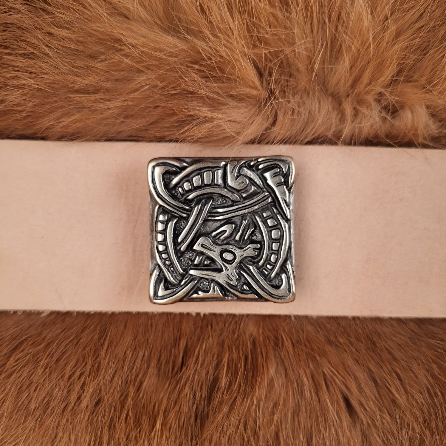 Viking Decorative Rivet Dragon in Jelling Style for 4 cm Straps