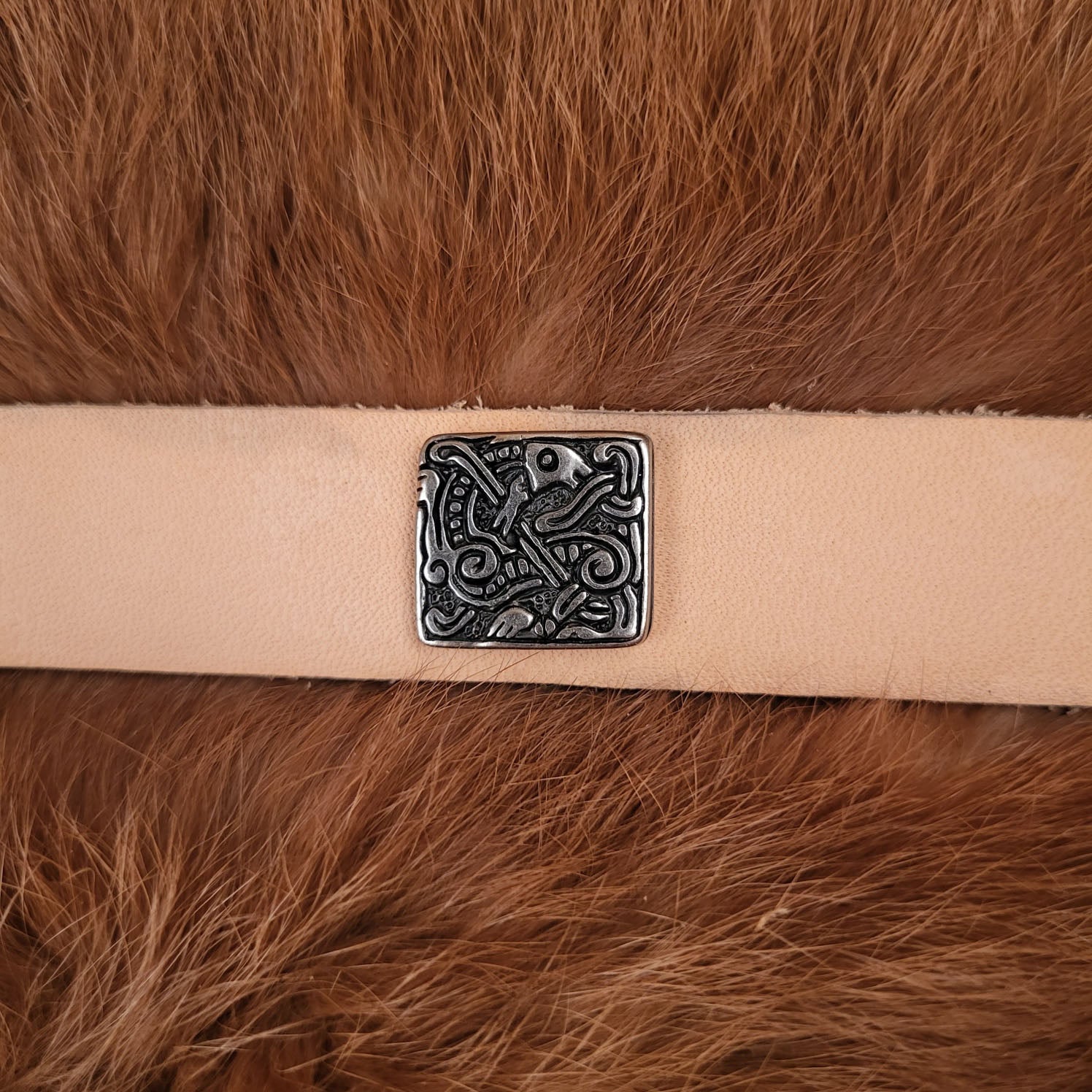 Viking decorative rivet, Jelling style dragon for 2 cm straps