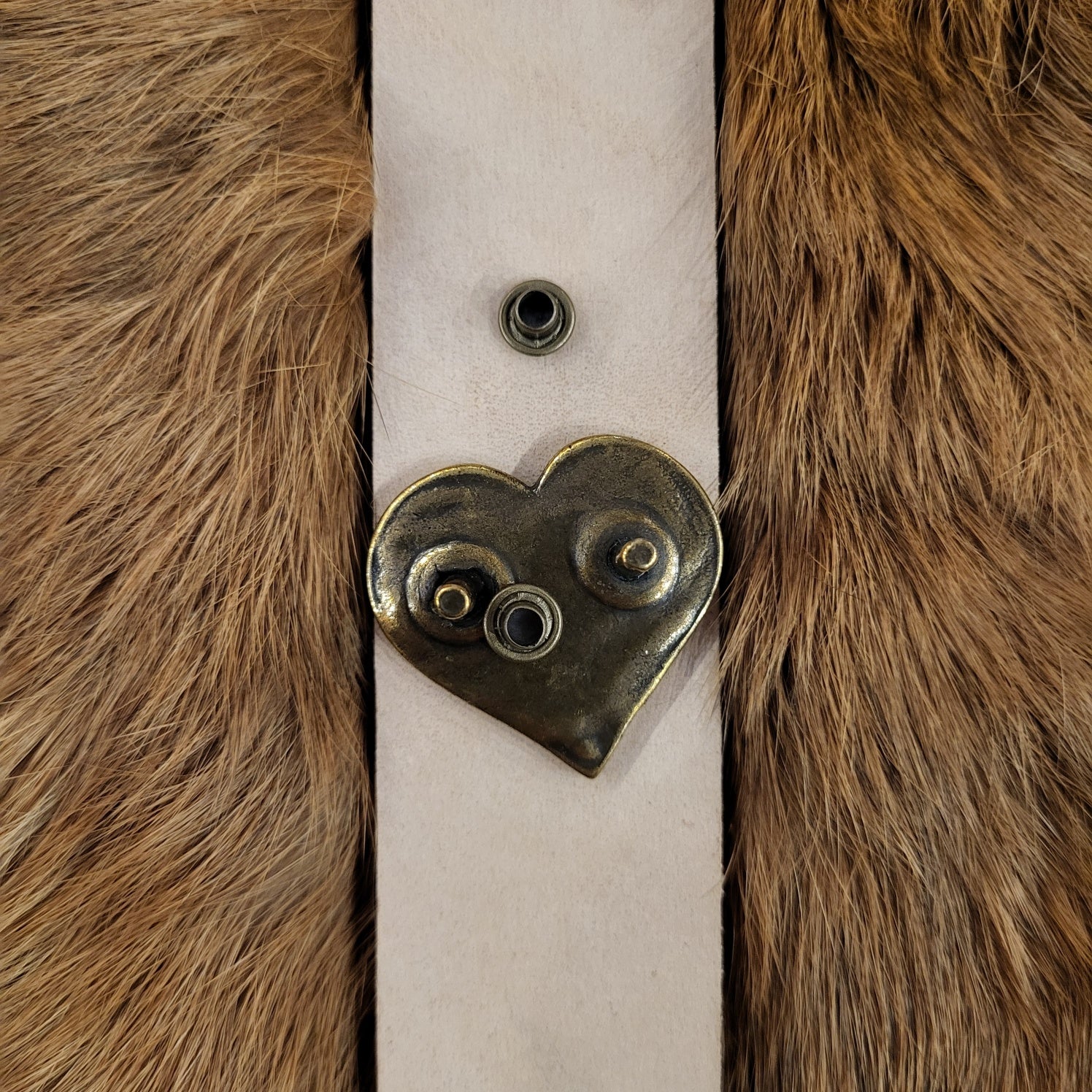 Viking Decorative Rivet Heart from Birka for 3 cm Straps