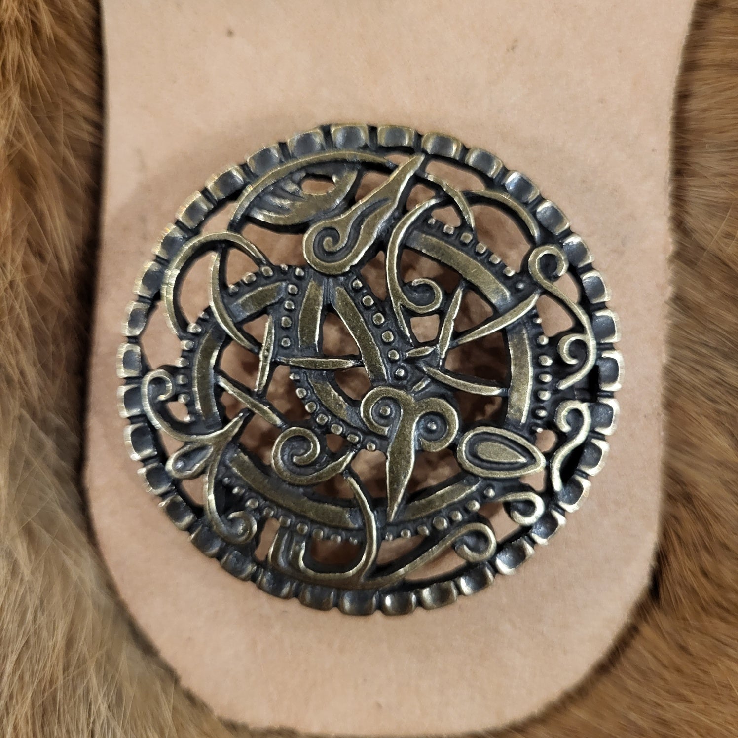 Viking Decorative Rivet Pitney 5 cm in Urnes Style