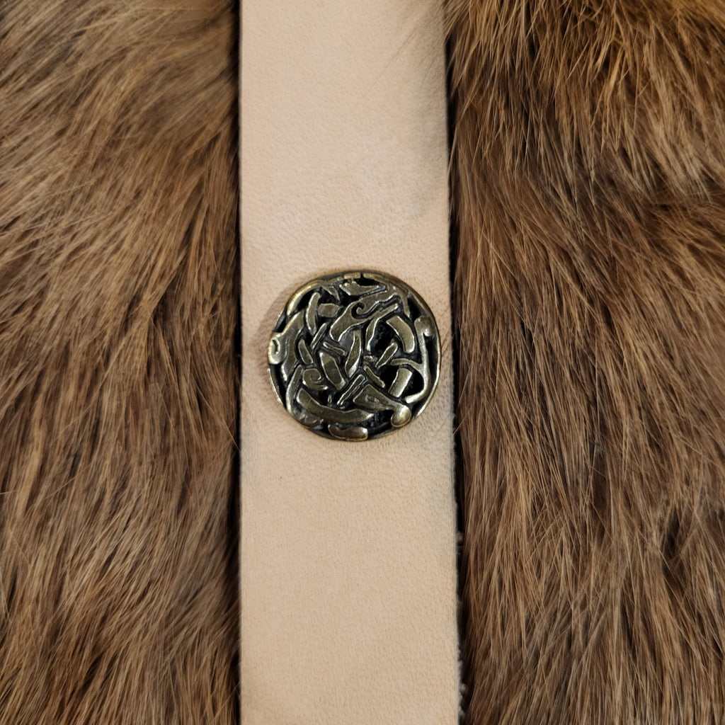 Viking Decorative Rivet Snake in Urnes Style for 2 cm Straps