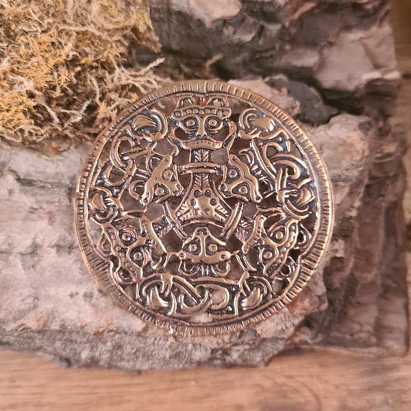 Wikinger Amulett im Borre-Stil aus Bronze