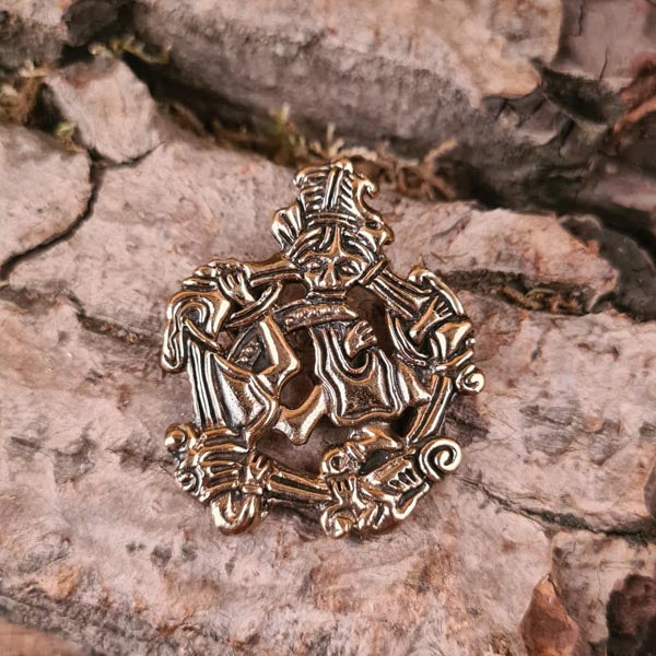 Wikinger Amulett Haithabu im Borre-Stil aus Bronze - Replik