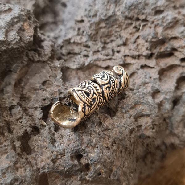 Wikinger Bartperle im Mammen-Stil aus Bronze