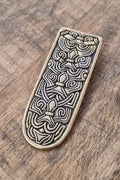 Viking Borre-Style Bronze Belt End Piece 3 cm - Replica