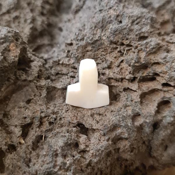 Wikinger Haar & Bartperle Thorshammer aus Knochen