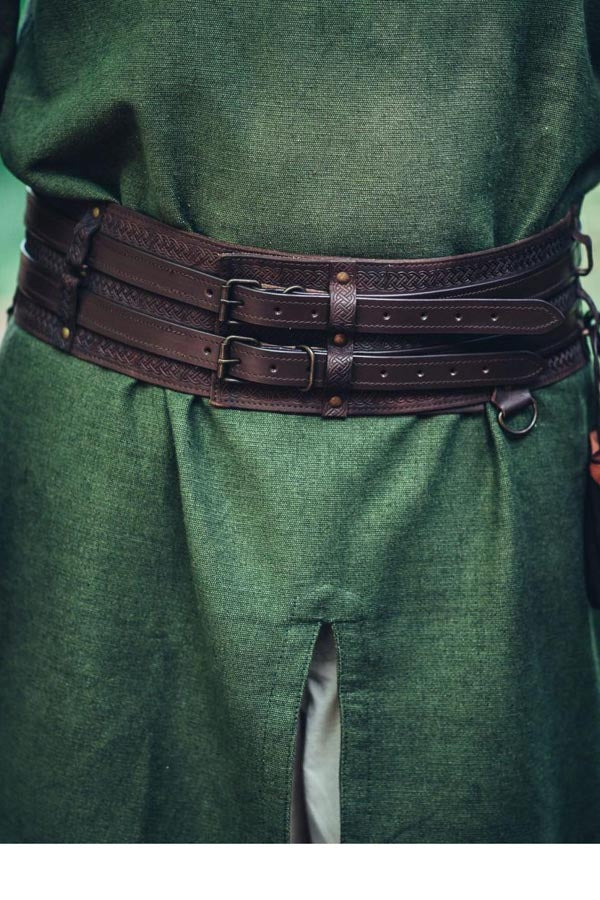 Wikinger Prachtgürtel Harald aus Leder
