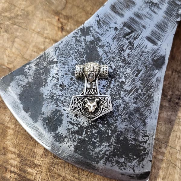 Kleiner Mjölnir Nordmann aus Silber