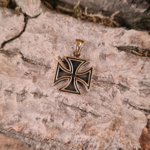 Mittelalter Amulett der Deutschritter aus Bronze