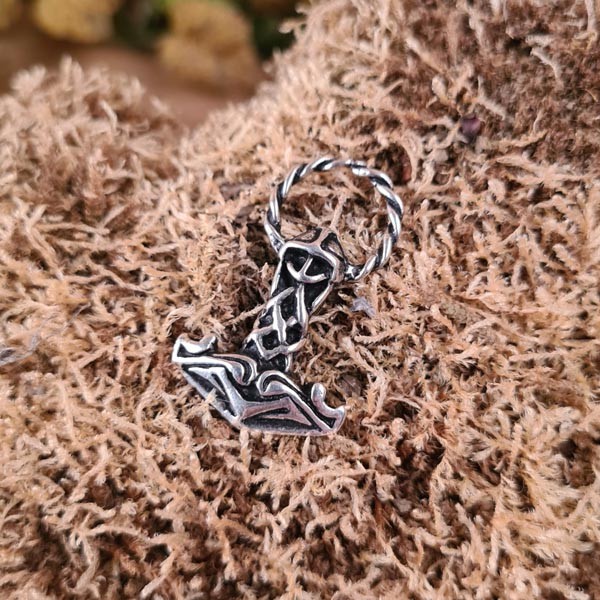 Thorshammer Ragi mit Ring aus Silber