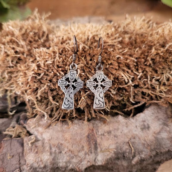 Ohrhänger Kelten Kreuz aus 925er Sterling Silber