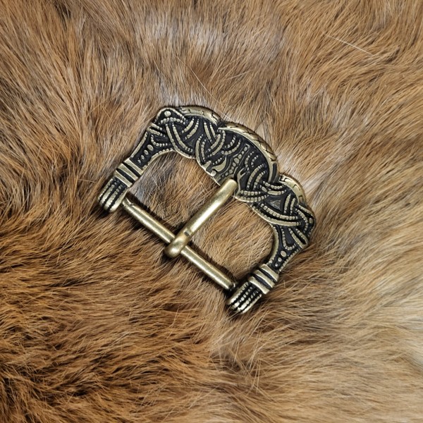 Wikinger Gürtelschnalle Gokstad für 4 cm Riemen
