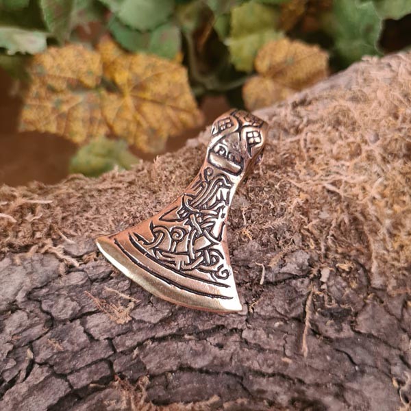 Wikinger Axtamulett Mammen aus Bronze