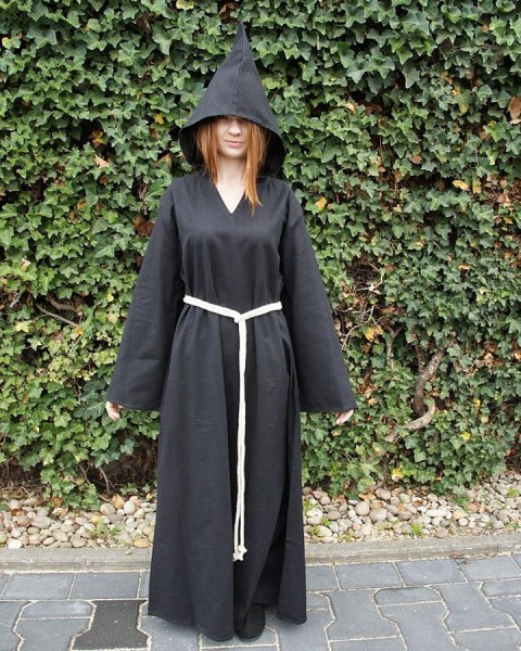 LARP Kultisten Kutte schwarz