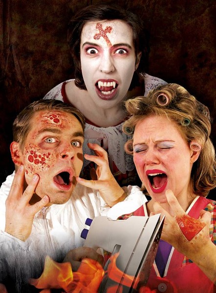 Brandwunden Profi Make-Up für LARP Halloween und Fasching