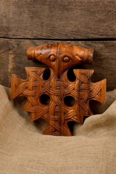 Wikinger Wanddeko Hiddensee aus Holz