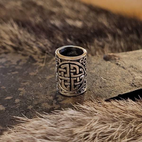 LARP Haar & Schmuckperle Schildknoten aus Silber