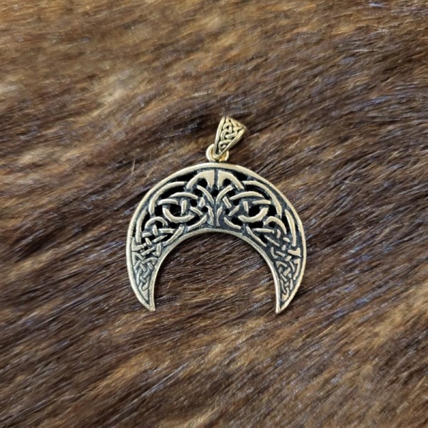 LARP Amulett Lunula aus Bronze