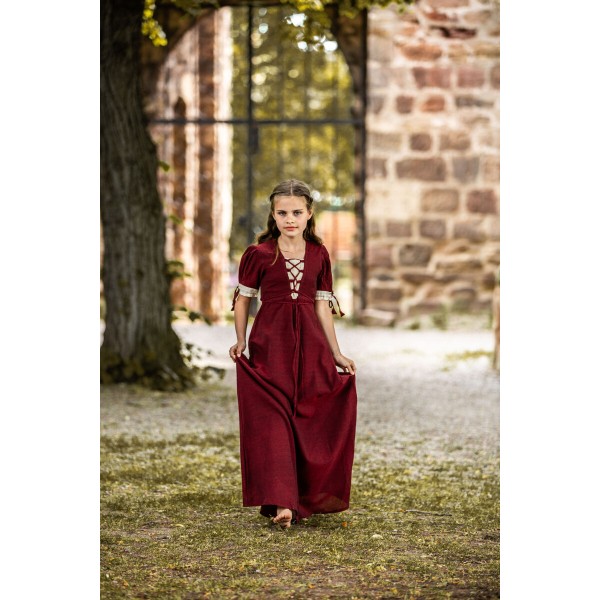 Mittelalter Sommerkleid kurzarm für Kinder