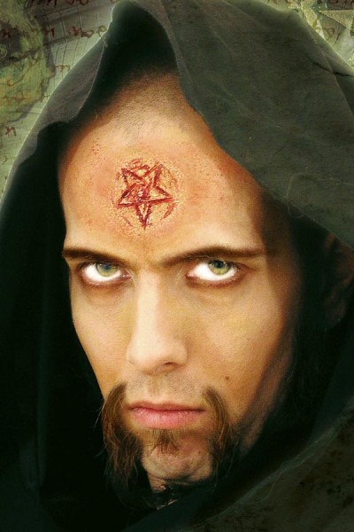 Pentagramm Latexapplikation für Halloween, LARP und Fasching