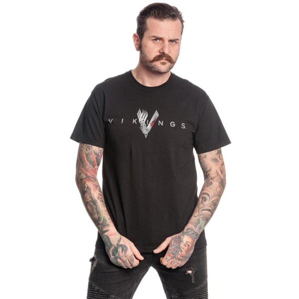 Vikings T-Shirt Welcome to Valhalla schwarz