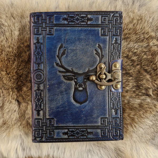 Lederbuch Hirsch mit Riegelhaken