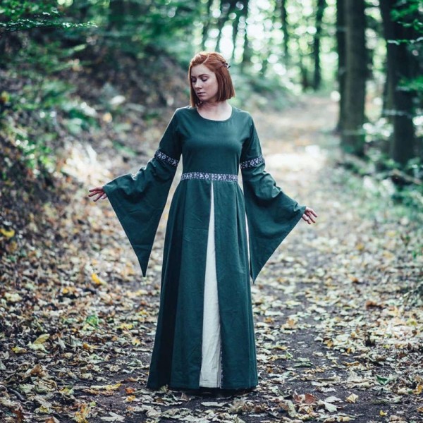 Mittelalter Herbstkleid Aileen mit Schnürung