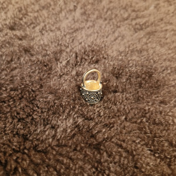 Spätantikes Amulett Situla aus Bronze - Replik