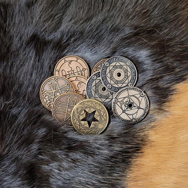 LARP Münzen Set Zauberer
