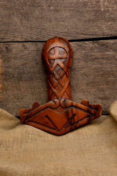 Wanddeko Thorshammer Ragi aus Holz
