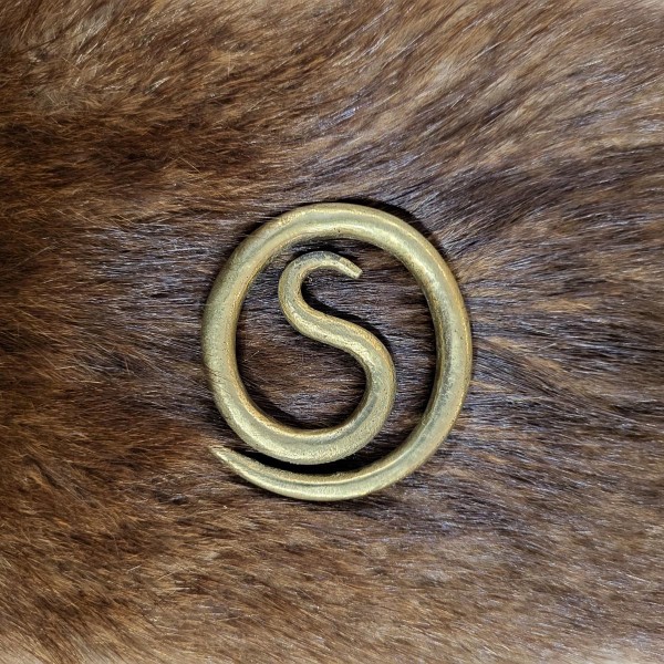 LARP Spiralfibel aus Messing von Burgschneider