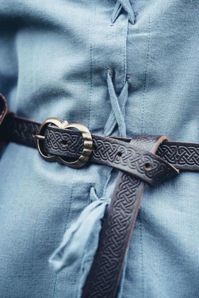 LARP Gürtel mit Prägung aus Leder