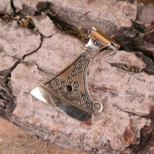 Wikinger Amulett Axt von Rinkaby aus Bronze - Replik