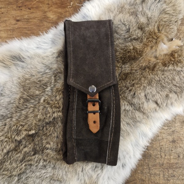 LARP Gürtelltasche aus Rauleder lang