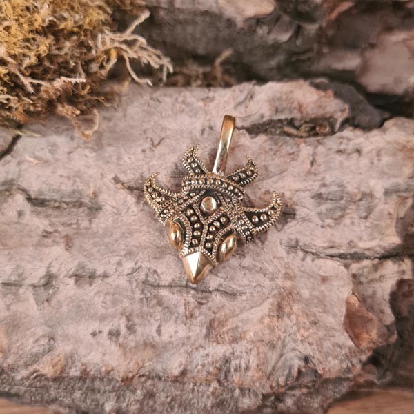 Wikinger Amulett Greifvogel aus Bronze