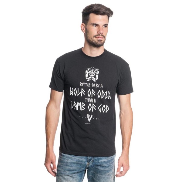 Vikings T-Shirt Wolf Of Odin schwarz