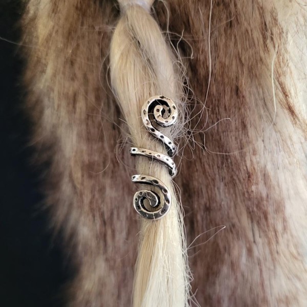 Wickelperle Spiralen aus Silber