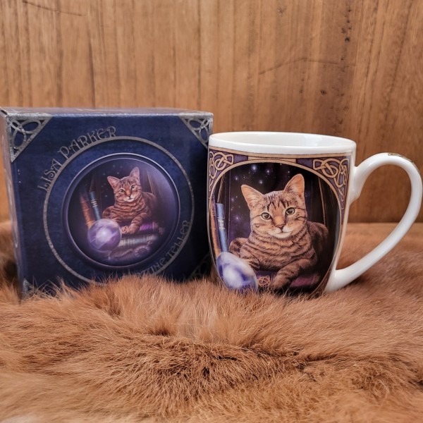 Lisa Parker Porzellan Tasse Wahrsager Katze