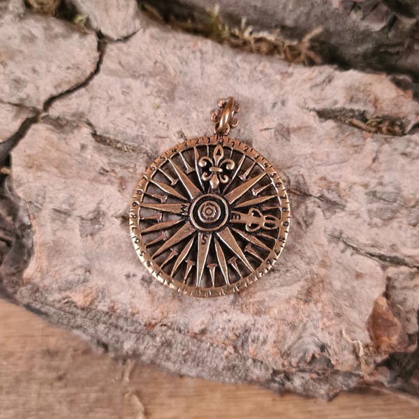 Anhänger Kompassrose aus Bronze