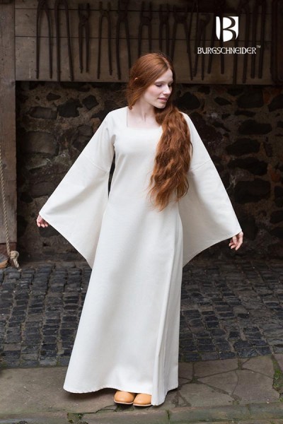 Mittelalter Unterkleid Klara mit Trompetenärmel von Burgschneider